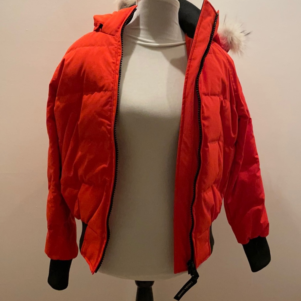 Canada Goose Orange Bomber Jacket
